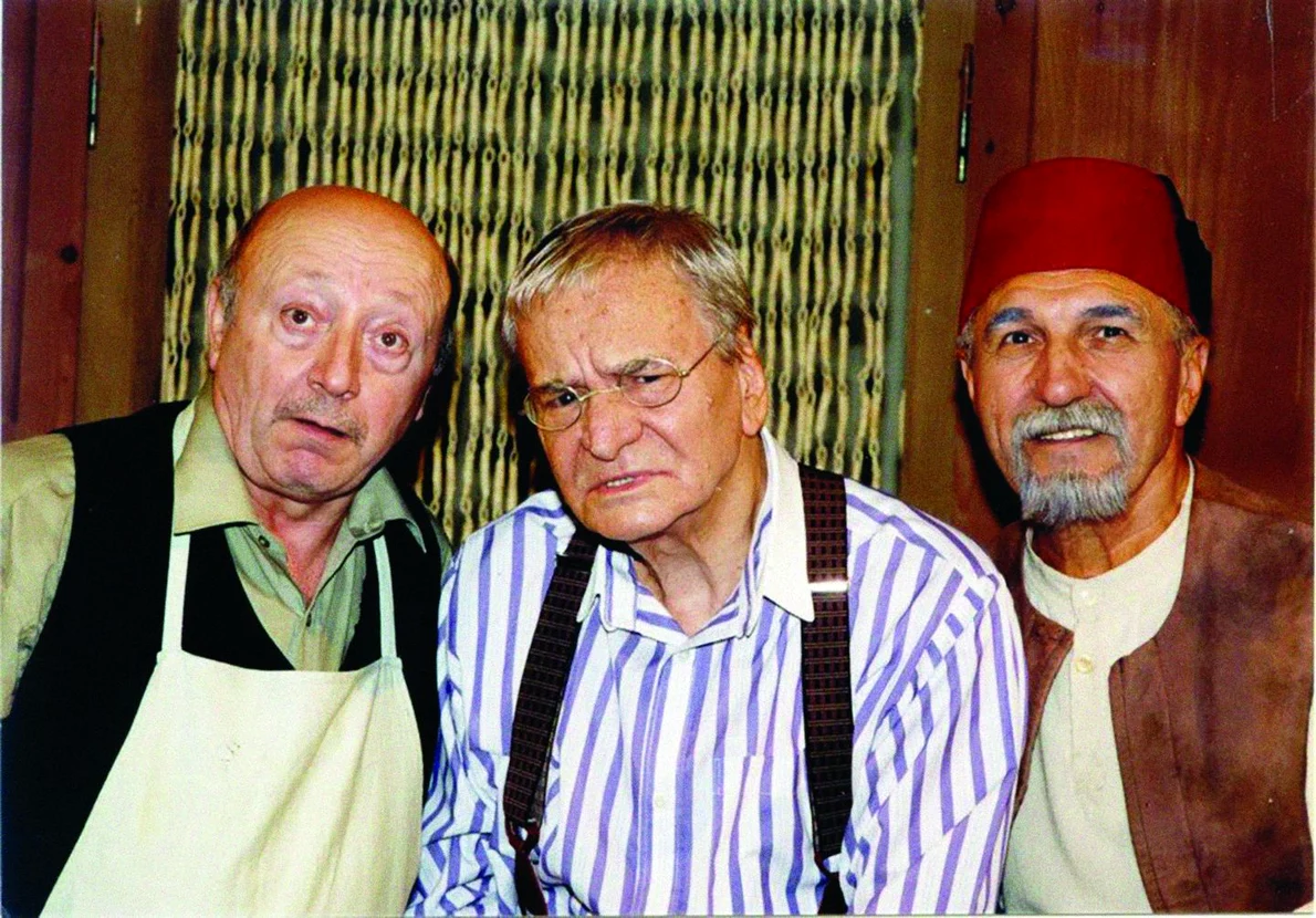 Marin Moraru, Radu Beligan și Gheorghe Dinică, în „Tache, Ianche și Cadâr” la Teatrul Naţional „I.L. Caragiale” București