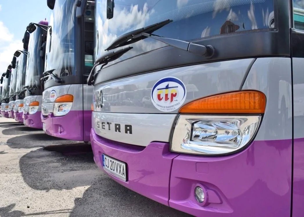 Autobuze din Cluj-Napoca  FOTO: Facebook CTP Cluj