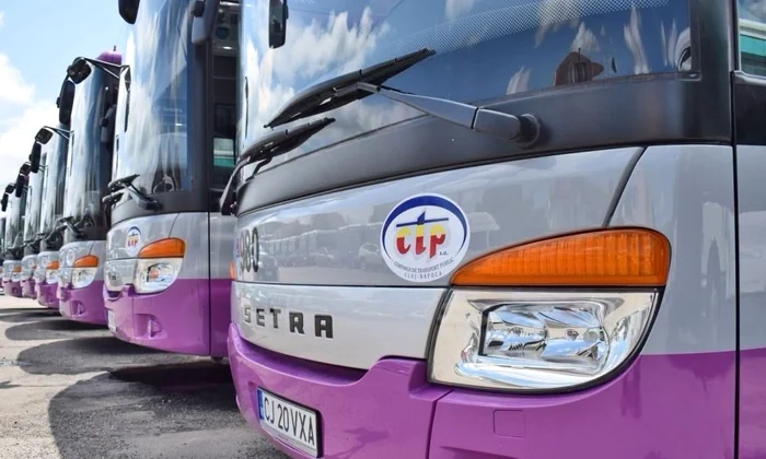Autobuze din Cluj-Napoca  FOTO: Facebook CTP