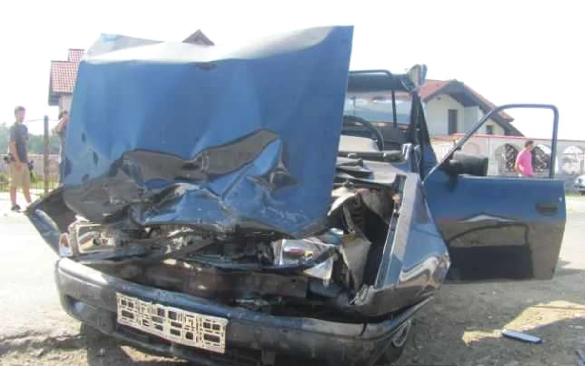 Maşina s-a izbit de un cap de pod înainte de a plonja în Barcău FOTO Arhivă