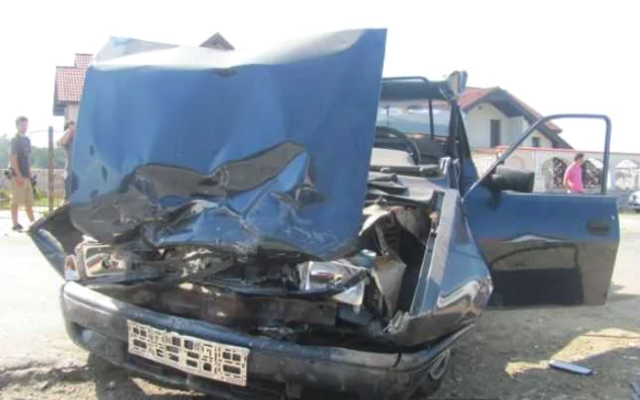 Maşina s-a izbit de un cap de pod înainte de a plonja în Barcău FOTO Arhivă