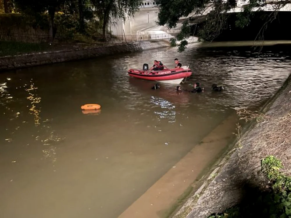Căutări în Bega FOTO ISU Timiș