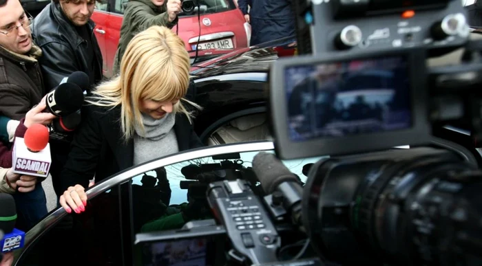 Elena Udrea la DNA   FOTO Dorin Constanda