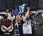 Radu Ștefan, în gruparea radicală a suporterilor lui Lazio. Foto Facebook