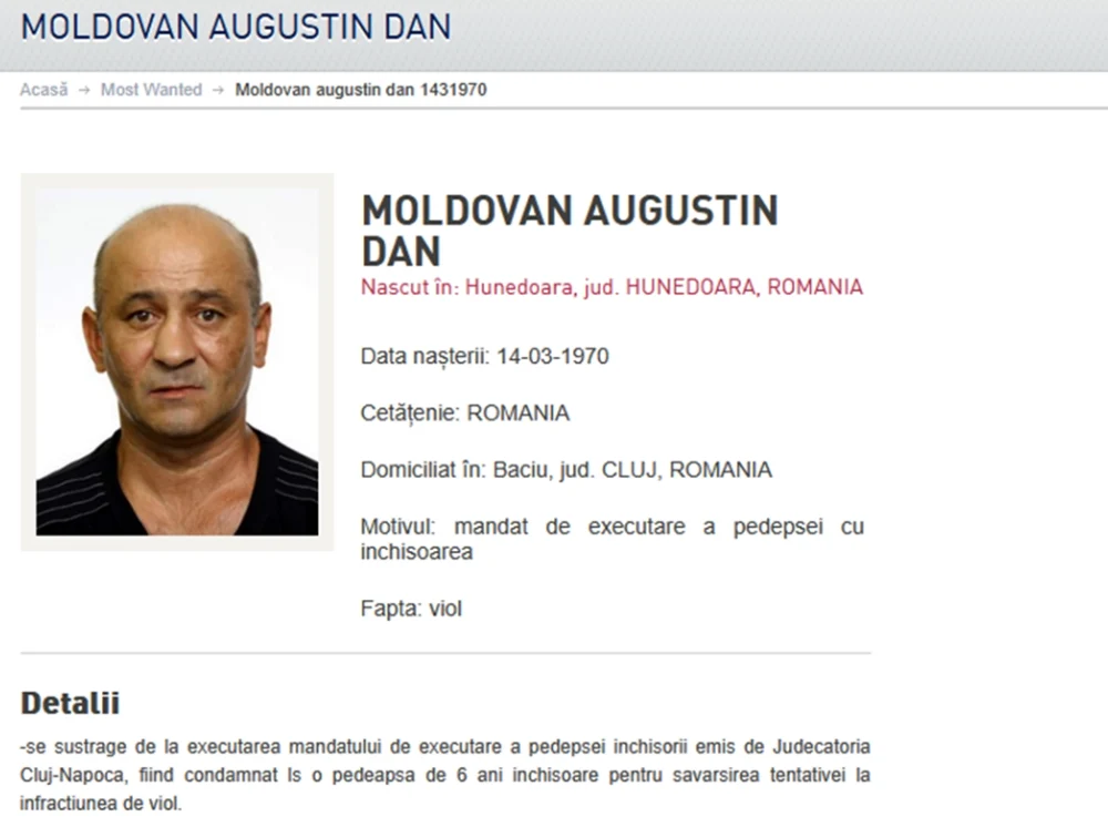 Unul dintre cei mai căutați infractori din România a fost prins în Spania și adus în țară. Pentru ce a fost condamnat la închisoare