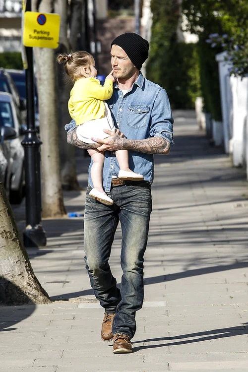 David Beckham si Harper (FOTO: TNYF/WENN.com)