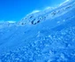 Avalanşă uriaşă la Bâlea Lac FOTO: Facebook/ Avalanșă în Carpați