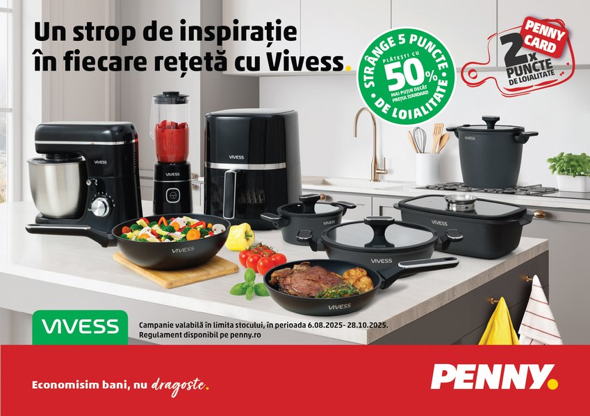 Un strop de inspirație în fiecare rețetă – noua campanie de loializare PENNY