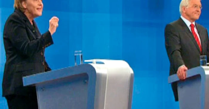 Merkel a pierdut duelul televizat cu Steinmeier