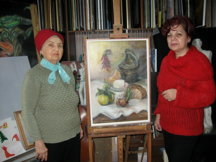 maria gheorghe pictorita la 88 de ani Galati 2