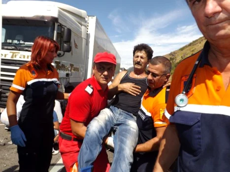 accident la ieşire din turnu severin FOTO Corina Macavei