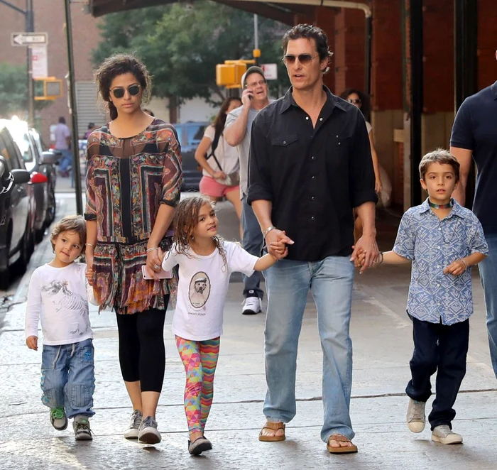 Matthew McConaughey & Camila Alves Seen With Children In NYC jpeg