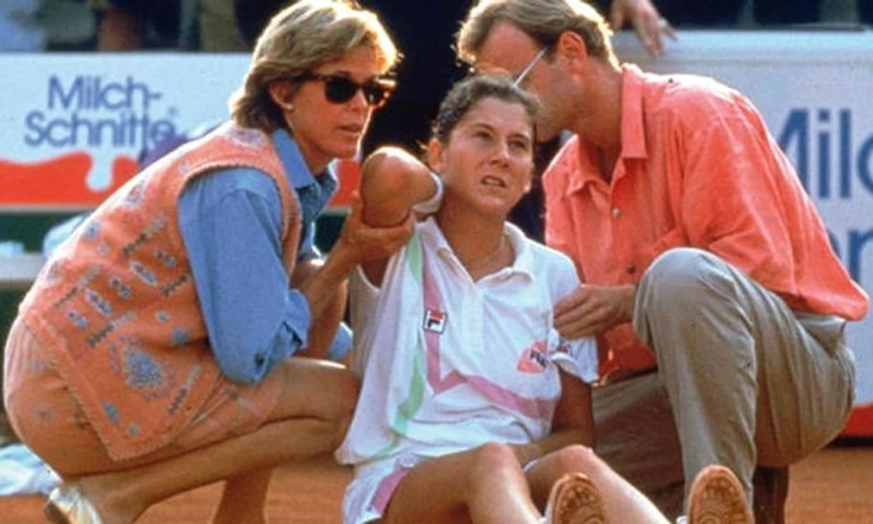 Monica Seles a fost înjunghiată în timoul unui meci. FOTO arhivă/Digi24