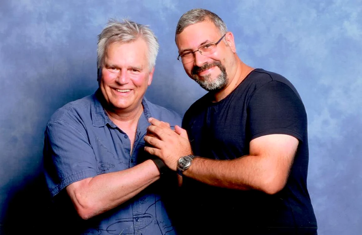 Richard Dean Anderson la întâlnirea cu Emanuel Lăzărescu, in 2015