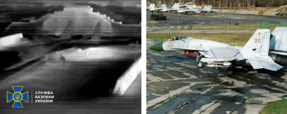 SBU spulberă apărarea aeriană și aerodromurile din Crimeea. Un avion de vânătoare Su-27, lovit chiar înainte de decolare