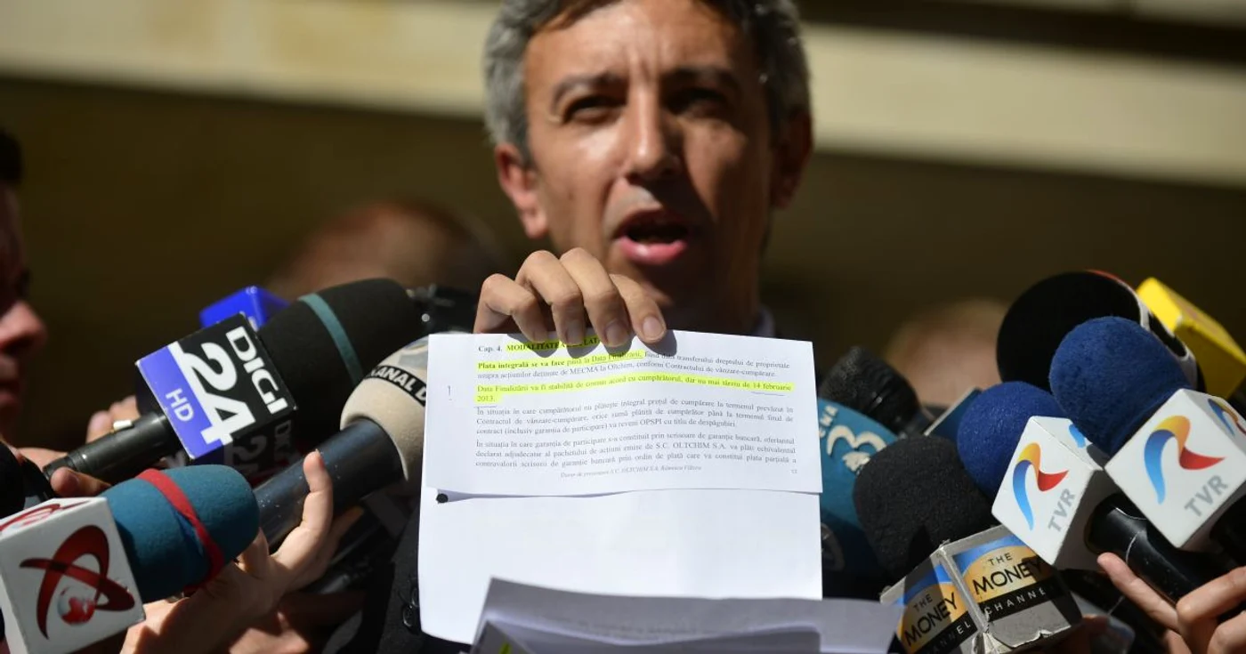 Dan Diaconescu a fost audiat la DNA în dosarul privind licitaţia pentru privatizarea Oltchim