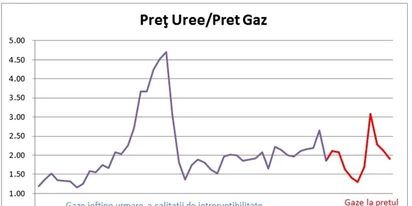 grafic pret gaze