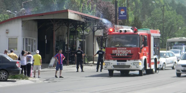 panica incendiu statia nera