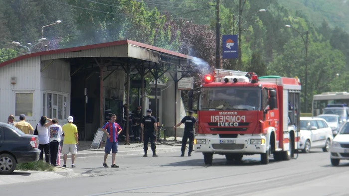 Staţia Nera din Reşiţa a luat foc