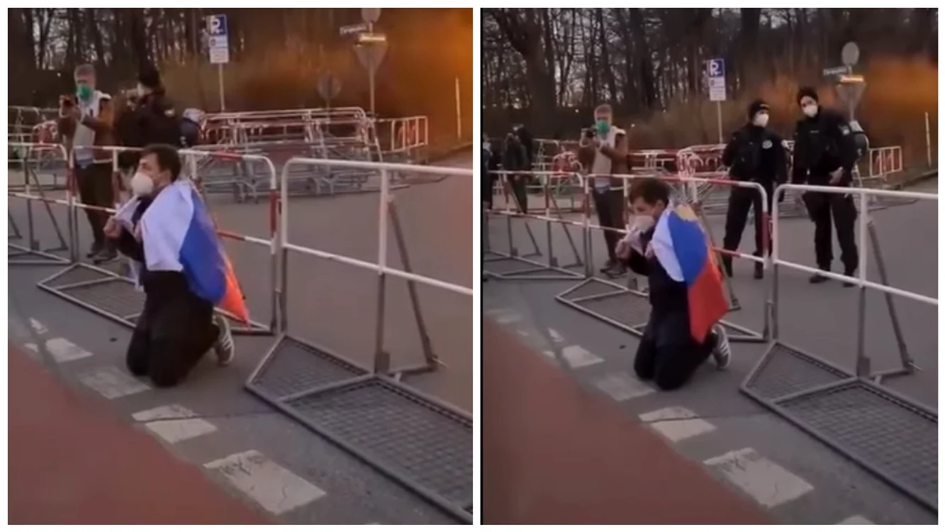 Rușii își cer iertare în genunchi pentru crimele lui Putin. Imagini emoționante