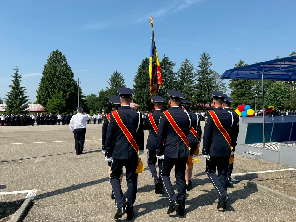 Elevi ai Școlii de Agenți de Poliție din Câmpina FOTO: Arhivă personală/site