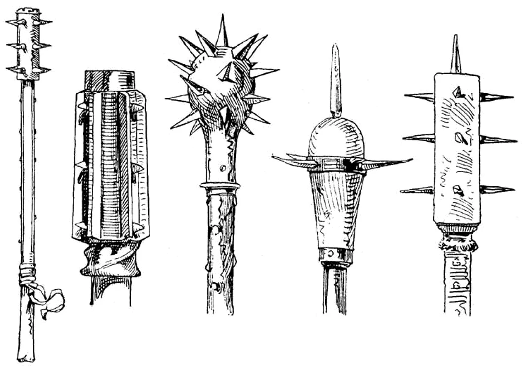 Exemple de ghioage de tip morningstar FOTO wikipedia