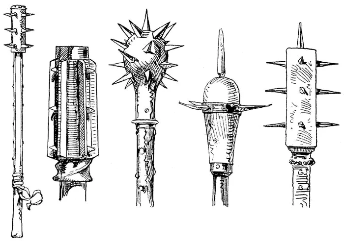 Exemple de ghioage de tip morningstar FOTO wikipedia