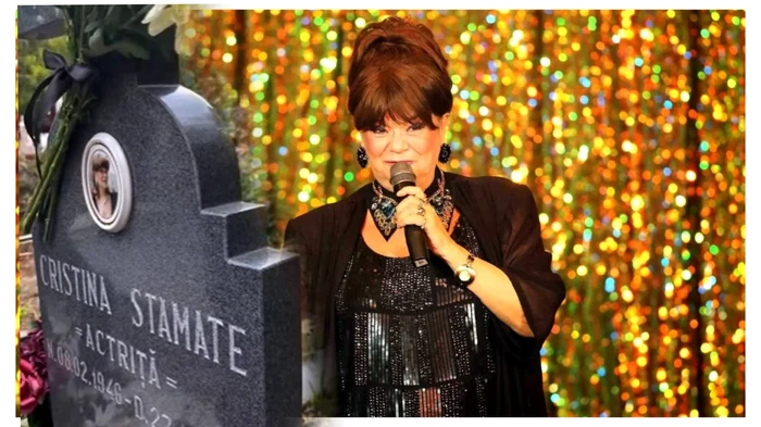 Mormântul Cristinei Stamate - Foto: colaj Click!