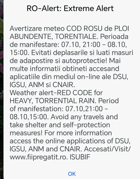 În Capitală și împrejurimi, populația a primit astfel de mesaje.  FOTO Adevărul