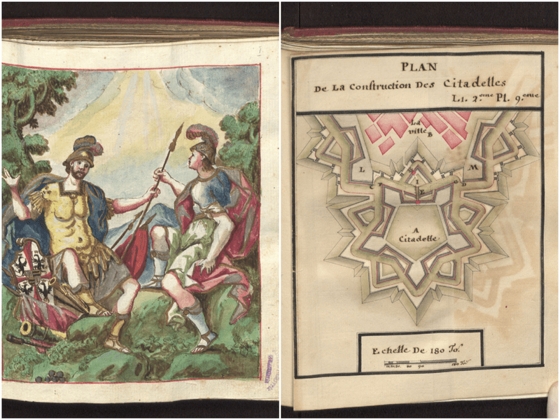 Manuscris militar foarte rar, care tratează fortificațiile de secol 17, în colecția Bibliotecii Batthyaneum din Alba Iulia