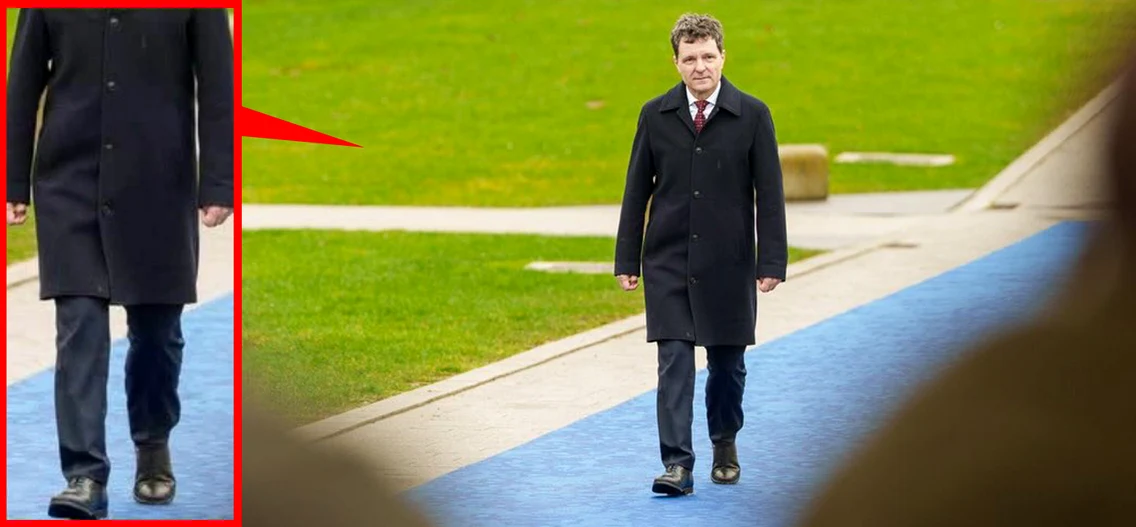 Nicușor Dan poartă haine cu mult mai mari și încălțăminte ponosită