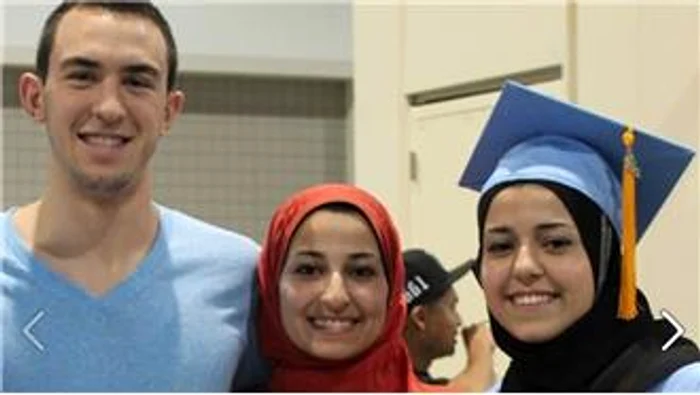 Aceştia sunt cei trei studenţi musulmani ucişiFoto: news-republic.com