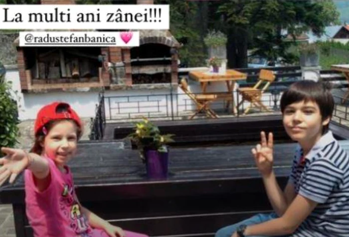 Violeta Bănică și Radu Ștefan Bănică - copii FOTO Instagram