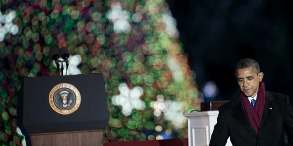 Obama ceremonie craciun
