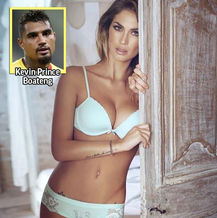 Una dintre cele mai sexy iubite de fotbalişti Melissa Satta are un copil cu jucătorul lui Schalke 04, Kevin Prince Boateng
