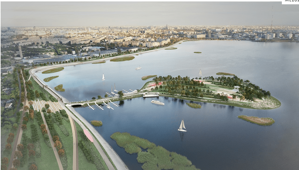 Amenajarea insulei de pe Lacul Morii: cum arată proiectul câștigător