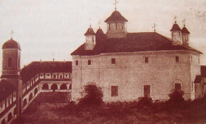 Mănăstirea Sărindar la 1836 (© Fototeca Ortodoxiei Românești) 