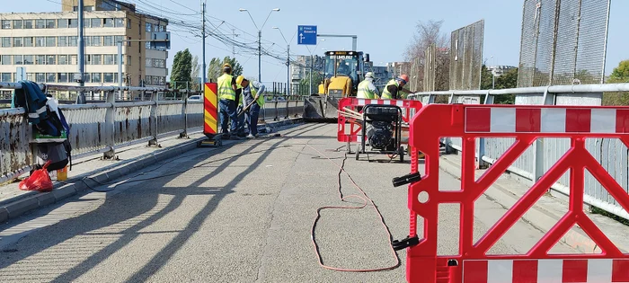 Podul Grant  a fost reparat doar  pe o parte în 2019. FOTO: Primăria Capitalei