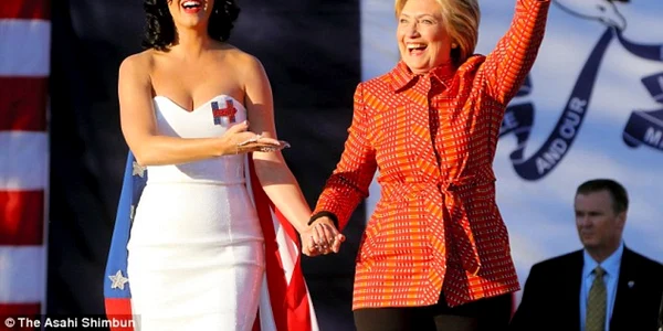 katy perry si hillary clinton foto the asahi shimbun