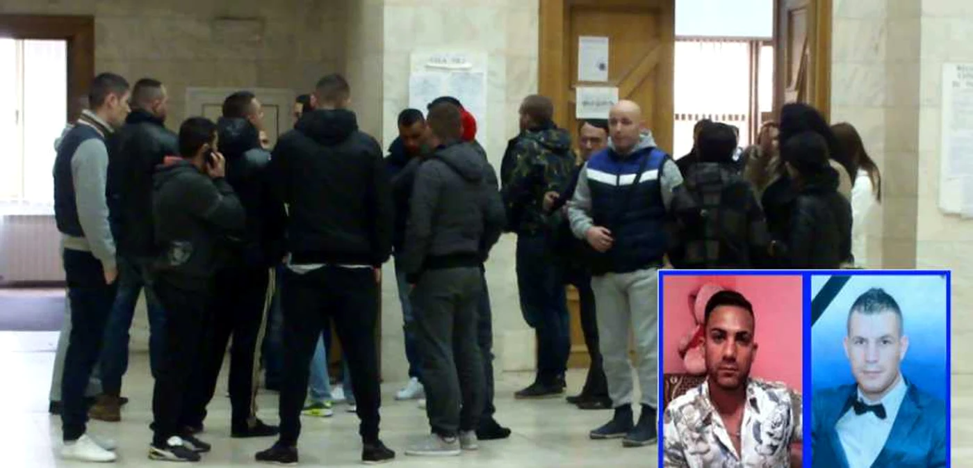 Familia şi rudele victimei Cristian Gălbenuşe (dr.) vor condamnarea autorului faptei, Răzvan Gulie (foto stg.)