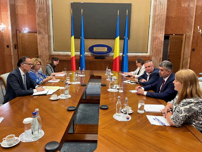 Ambasadorul Gebauer și liderii Coaliției, Ciolacu și Ciucă FOTO Amb. Germaniei la București