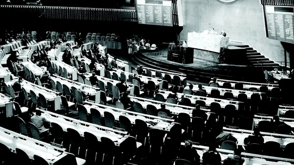 1967 Succes românesc în plan internaţional: Corneliu Mănescu, președinte al Adunării Generale ONU jpeg