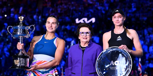 Aryna Sabalenka și Elena Rybakina în finala Australian Open 2023 Foto Gettyimages