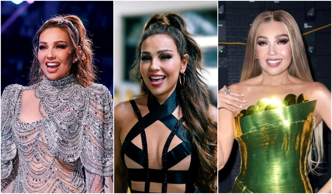 Thalia a schimbat 8 tinute la Latin Grammy jpg