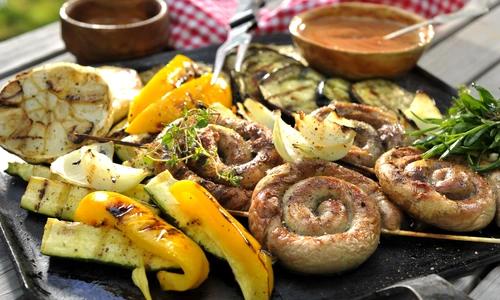 Wine Bratwursts with Vegetable and Herbs jpeg
