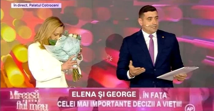 Elena Lasconi şi George Simion, la Mireasă pentru fiul meu. Foto Facebook