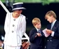 Prințesa Diana alături de Henry și William