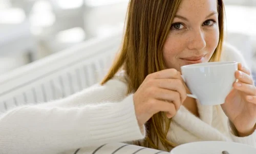 woman drinking tea coffee jpeg