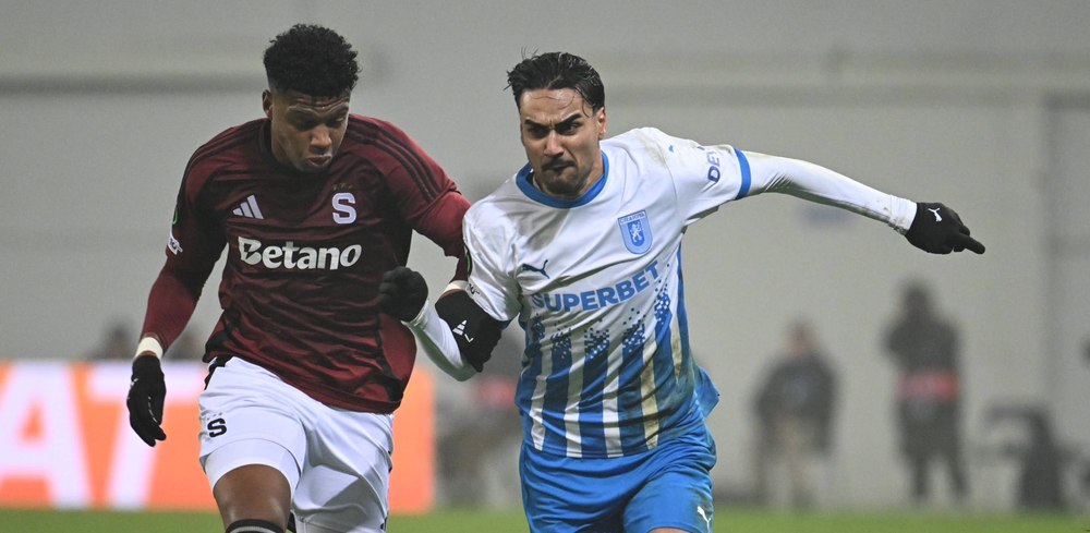 Conference League: Universitatea Craiova a cedat în prelungiri cu Sparta Praga. Oltenii au ratat un penalty