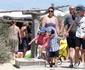 Elton John et son mari David Furnish au Club 55 à Saint Tropez avec leurs enfants Elijah et  Zachary jpeg